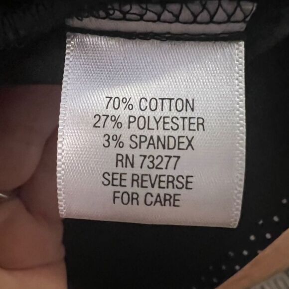 Apt 9 Button-Up Shirt Black & White Polka Dot Long Sleeve Women's Size 3X - Picture 6 of 7